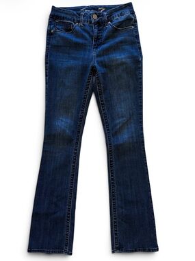 Seven7 Dark Blue Tummyless Boot Cut Women's Jeans Size 4